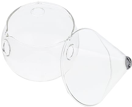 IMIKEYA Bol en Verre Transparent Bec Verseur, Saladier Multifonction pour Fruits et Légumes, pour Familles et Restaurants, 1pc, Support Alimentaire Pratique