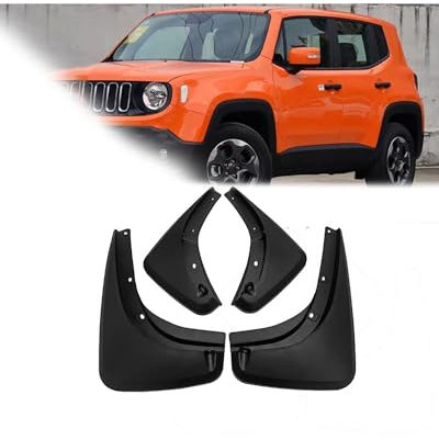 ZJSSJZ Auto Mudguard Für Jeep Für Renegade Mudguard 2015-2021 Kotflügel Rad Hinten Vorne Abdeckung Schmutzfänger Wachen Auto Zubehör 4Pcs Schlamm Klappe schmutzfänger Auto