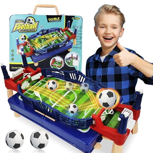 Pinkgarden Mini Giochi di Calcio Balilla da Tavolo, Gioco di Calcio da Tavolo, Calcio Balilla Desktop Gioco da Tavolo Sportivo per Divertimento in Casa Serata di Giochi in Famiglia (Mini Giochi di