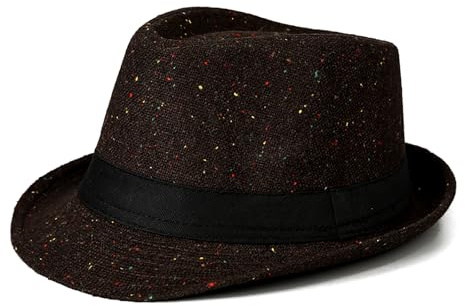 FakeFace Chapeau d'hiver Trilby pour Homme Chapeau Fedora d'automne/Hiver pour Papa Épais Chaud Coupe-Vent Casquette de Jazz