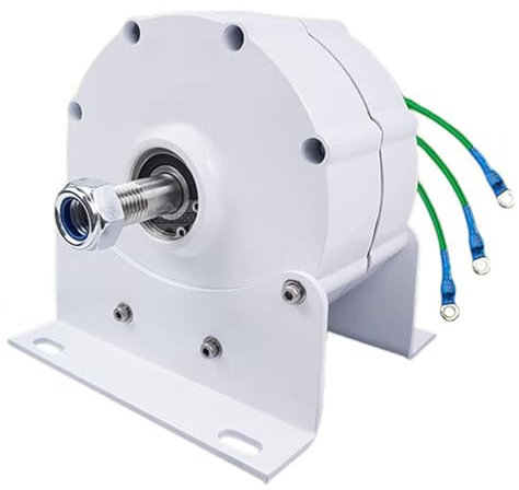 lwjunmm Aerogenerador 3000W 12V/24V/48V Generador de Turbina Eólica,Generador de Viento Vertical,Turbina de Viento,Aerogenerador Eolico,24v