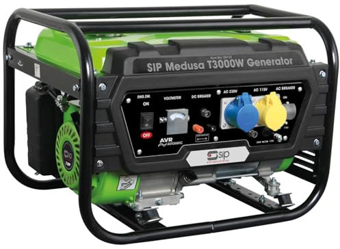 SIP MEDUSA T3000W Petrol Generator 3000W 7hp 212cc 4 Stroke Engine, 15L Fuel Tank