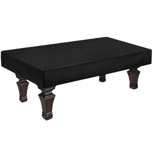 SUBLXPoten Pooltisch-Abdeckung 7 8 9 fuß Billardtisch Staub Abdeckung 210D Oxford Tuch Pool Tisch Volle Abdeckung Mit Kordelzug Möbel Abdeckung für Billardtisch(235x135x20cm)