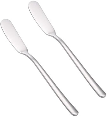 Cabilock 2pièces Couteaux à Beurre Acier De Ustensiles à Tartiner Pour Fromage Confiture Et Pâtisserie Outils De Décoration De Gâteaux Et Cuisine