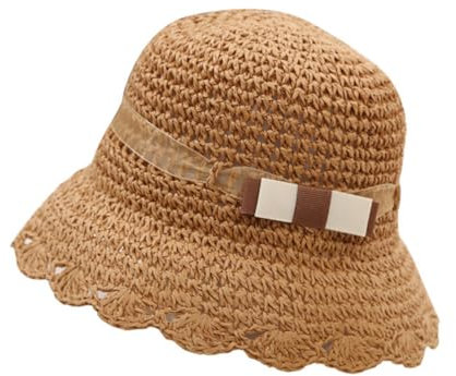 LIFKOME 1 Pc Chapeau de Paille pour Enfant nid d'oiseau Hamster Cool Cloche lumière Trousse Pot Bonnet Enfants Chapeau Pliable d'été pour Enfants de pêcheur Enfant Khaki