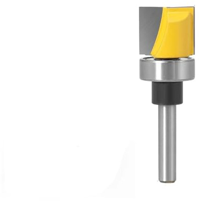 1 pz 1/4 6,35 mm 6 mm gambo fresa for intaglio del legno punta for rifinitura a filo punta dritta cerniera cuscinetto fresa for mortasatura(04)