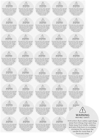 KEMUZ 320 Stück wachsklebeplättchen für kerzen kerzenaufkleber kerzen sticker Kerzen-Warnaufkleber, Etiketten für Kerzenbehälter, Wachsschmelz-Sicherheitsaufkleber