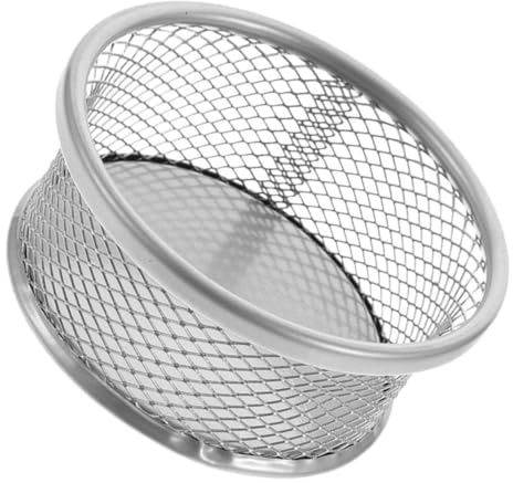 Ciieeo Papierclip Halter aus Metall Multifunktionaler Schreibtisch Organizer im Mesh Design für Büro und Zuhause zur Aufbewahrung von Büroklammern Reißzwecken Schrauben und Stapelbar und