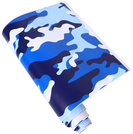SOLUSTRE Auto PVC Wrap Folie Camouflage 152x30cm Selbstklebend Uv Beständig Fahrzeugfolie Autoaufkleber Tarnmuster Fahrzeuglackschutz Für Auto Innenausstattung Und Motorrad