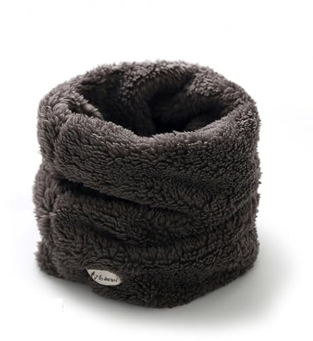iNszkoos Kinder Dual-Layer Plüsch Halswärmer 1-6 Jahre Mädchen Jungen Winter Weiche Fleece Halsmanschette Kind Pelzig Snood Schal Halstuch Kaltes Wetter Accessoire