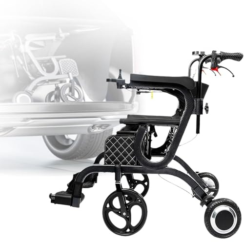 Carrozzina Elettrica Per Anziani,Carrozzina Elettrica,Ausili Per La Deambulazione,Carrozzina Autospinta,Carrozzina Elettrica Ultraleggera,Per Viaggi E Uso Quotidiano 5AH