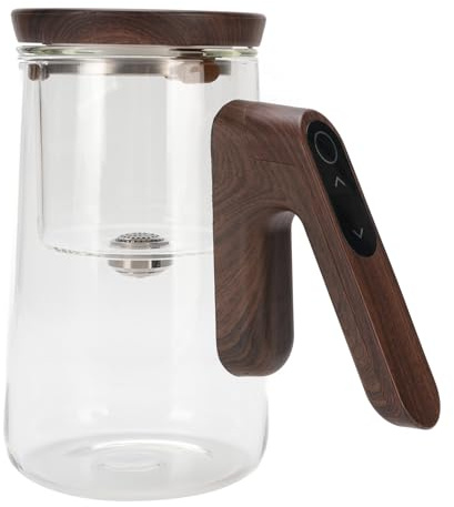 CHICIRIS Tea Pot Glass Tea Pot 800ml Magnetic Water Separation Teapot with Strainer Timer for Brewing Tea, Ideal for Tea Maker