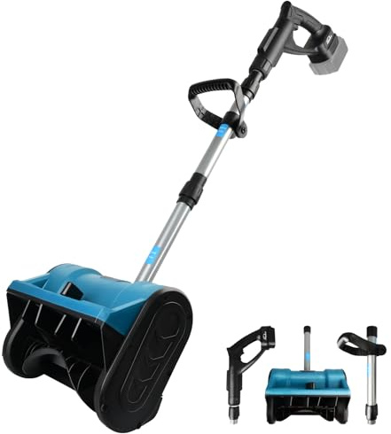 AUTOJARE Akku Schneeschaufel kompatibel mit Makita 18V 33CM Bürstenlos Elektrische Schneefräse Elektrische Schneefräse mit 26 Fuß Wurfweite für Terrasse, Veranda, Auffahrt (ohne Akku)