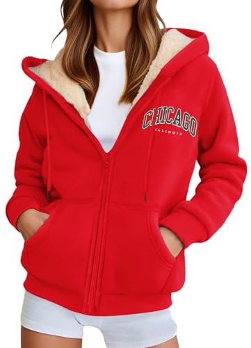 Sudadera con Capucha Unisex de Forro Polar con Cremallera y Estampado Informal Deportiva Abrigada para Actividades invernales al Libre