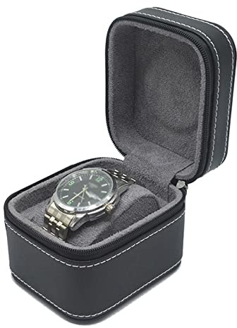 MEILVMEIJI Rouleau de montre à fente unique pour étui en cuir PU pour le rangement de bijoux, coussin antidérapant amovible