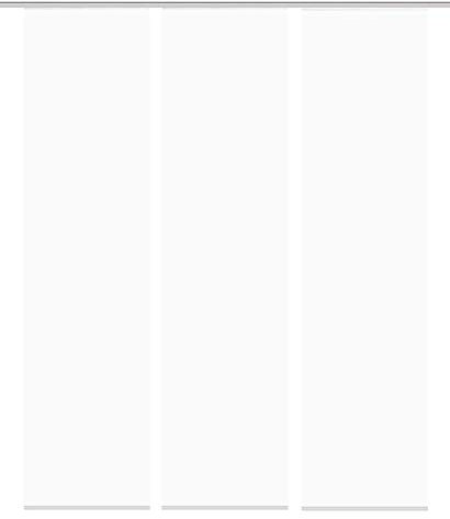 Home Fashion Set-Angebot Roma mit Schiebevorhang ROM, wahlweise in verschiedenen Stoffqualitäten und Set-Größen | je 245 x 60 cm | Farbe: weiß (3, blickdichter Dekostoff)