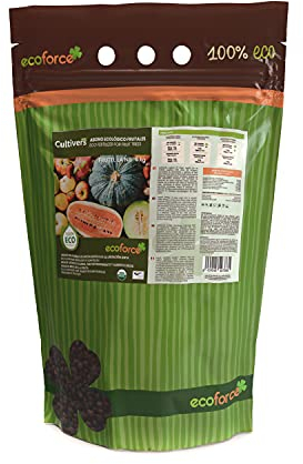 CULTIVERS Abono Frutales Ecológico 5 kg. 100% Orgánico y Vegano. Mayor Rendimiento y Aumento del Calibre del Fruto