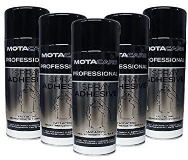 Motacare MCSA500 Professional Spray Adhesive 500ml - Carpet, Tiling, Underlay, Fabric, Packaging (1)