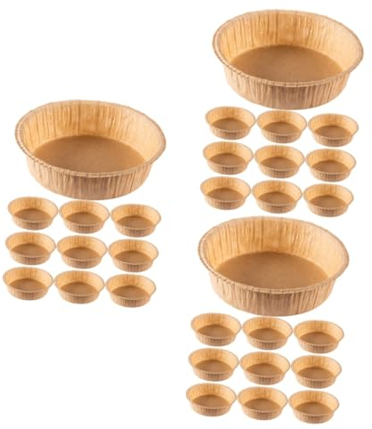 BESTonZON 30pezzi Stampo Per Torte Carta Usa e Getta Pirottini Antimuffa Da Resistenti Al Calore Per Dolci Al Forno e Ricette Creative