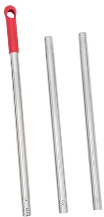 JECOMPRIS Broom Rod Handle Grip Replacement Broom Stick Mop Stick Handle Metal for Floor Cleaning and Bathroom Use Random Color