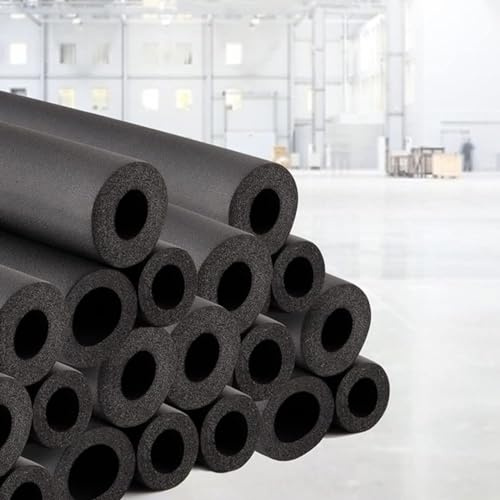 Rohrisolierung 10 mm, 16 mm, 20 mm, 25 mm, 32 mm, 50 mm, 76 mm, 90 mm Innendurchmesser X 1,8 m Isolierrohr Für HVAC-Außenklimaanlagen(ID63.0mm*T20mm*L1.8m)