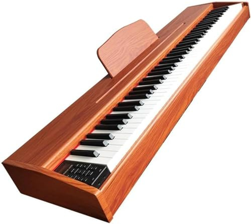 ZCSYWV Piano Tastiera Elettrico, Tastiera Elettronica Pianoforte Digitale 88 Tasti pesati Tastiera elettrica Pianoforte Integrato 88 brani 100 ritmi 128 timbri