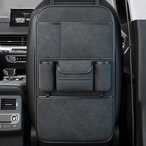 SFGTY Autositz Rücksitz Organizer für Mercedes Benz V Classe V220d V250d V300d Auto Rücksitz-Organizer Kratzfest Pflegeleicht Auto Rückenlehnenschutz und Organizer,Black