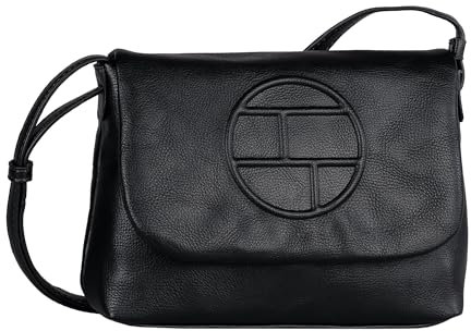 TOM TAILOR Rosabel Damen Überschlagtasche Umhängetasche Mittelgroß Schwarz