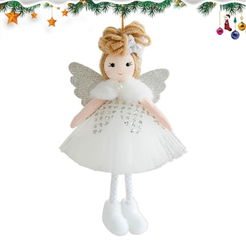 Angelo Ornamenti per albero di Natale, decorazione natalizia angelo bambola pendente, decorazioni natalizie albero ciondolo per albero di Natale, soggiorno