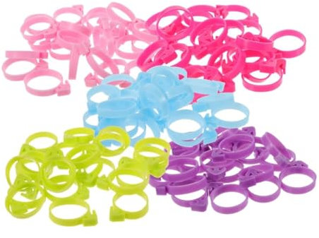 50 pcs Cravate de Sac Décorative Sacs à Biscuits Anneaux d'Étanchéité Attaches de Sac à Biscuits Attaches de Poche à Douille de Gâteau Attaches for Sac Petite Poche à Douille Clips Attaches de Poche à