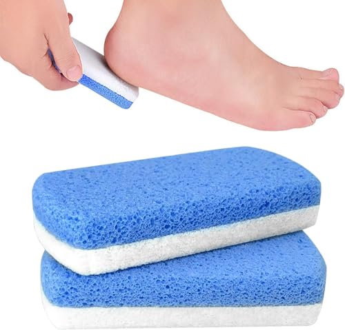 2 Pcs Glass Pumice Stone for Feet – Professional Callus Remover for Smooth, Soft Feet – Durable & Hygienic Foot Exfoliator for Hard Skin – Ideal for at-Home Pedicures & Spa Treatments