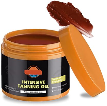 Brown Accélérateur de Bronzage,Crème Bronzante pour Banc Solaire,Carrot Intensive Tanning Gel 150ml,Accelerateur de Bronzage,Huile de Bronzage,Activateur de Bronzage,pour Bronzage Intense Naturel