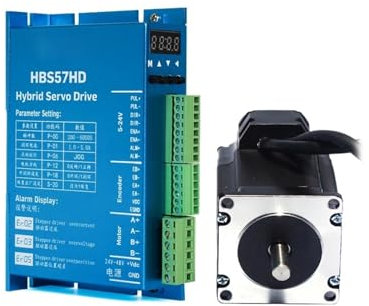 HHB8WL Nema 23 1.2nm Stepper Servo Motor 57HSE1.2N+HBS57HD Closed-Loop Step motor/DL57 Step Servo Drive 2 Phase(Set-2)