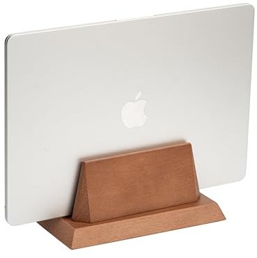 ZMARKRAFT® Vertikalt laptopstativ, massivt trä organiserare för MacBook