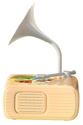 Generisch Phonographe for Enfants avec 96 Cartes Gramophone for Enfants, Tourne-Disque éducatif, Jouet Musical interactif, Lecteur de Musique, Jouet Musical sensoriel(Orange)