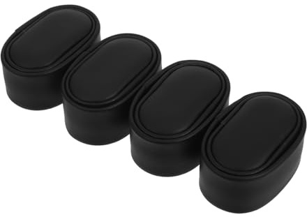 ORFOFE 4 Pezzi Cuscini per Carica Orologi in Pu Nero Spugna, Supporto Morbido per Orologi Meccanici, Protezione e Conservazione, Design Semplice e Confortevole