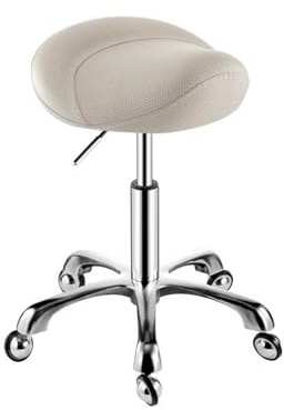 Sadelpall Med Hjul, 360° Vridbar Ergonomisk Stol, Justerbar Höjd 44 Till 58 Cm, For Kapning Av Hemmakontor, Spasalong(Color 3)