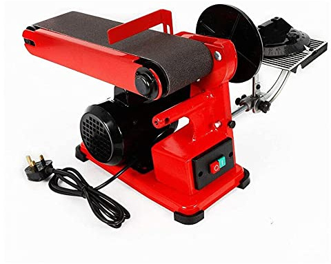 Belt Disc Sander Kit 150 mm 350W - Bench Grinder with Dust-Proof Switch for Metalworking, Knife Making, Drywall, and Woodworking