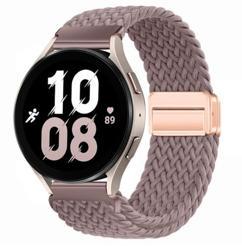 GoodZwetch 20 mm armband för Samsung Galaxy Watch 7/6/5/4 Classic/3/FE/5 Pro/Watch Active 2/Gear S2 Classic/Sport, flätat ersättningsarmband, elastiskt nylonklockarmband