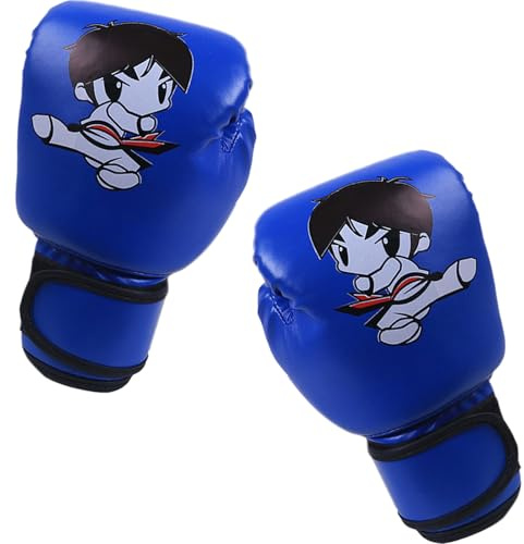 Boxing Gloves for Children – Boxing Equipment 17 x 25 cm | Long Wrist Support in Durable PU Leather Material - Training Gloves for Children | For Martial Arts, Practice Spor