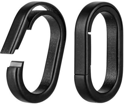 KEEPO LINK EDC Anneau Porte-clés en Titane à Ouverture Latérale, 2pcs | à Libération Mini à Détachement Rapide Pour Homme & Femme, Allié du Quotidien pour Autoscle Multitool & Lampe Torche