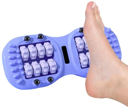 Fußrolle Tragbarer Doppelroller | Muskelmassager für Beschwerden Für Beine, Arme, Männer, Frauen, Zuhause, Büro, Tägliche Reise