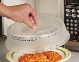 Microwave Cookware Plate Cover with Air Vent, 27 cm pack of 2