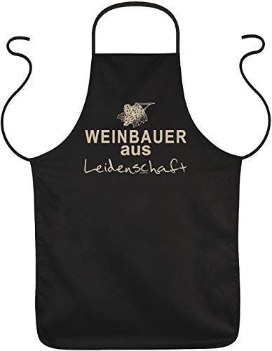 Tini - Shirts Weinbauer - Landwirt/Bauer Motiv - Sprüche Grillschürze - Kochschürze : Weinbauer aus Leidenschaft - Schürze Bauernhof/Winzer/Traubenernte