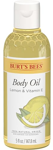 Burt's Bees Skin Care, Body Oil With Lemon and Vitamin E, 100% Natural, 5 Ounce (Packaging May Vary)