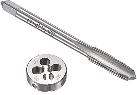 sourcing map Gewindebohrer M7 x 1mm Gewindeschneidmatrize legiertem Werkzeugstahl