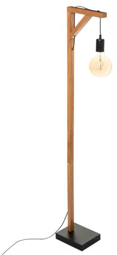 Lampadaire bois angle droit H148 Wild Atmosphera - Naturel