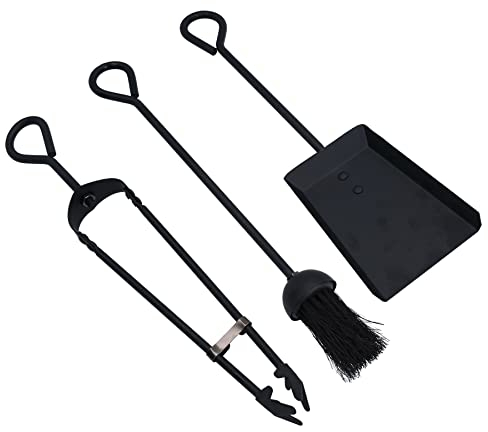 AB Tools Brûleur à bûches en acier et métal 45 cm