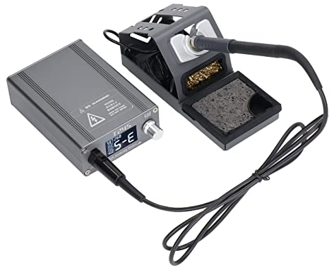 Telefon-Lötstation, T245 LCD-Display Lötkolbenstation Kit Intelligente Konstanttemperatur-Lötkolben Hot Rework Station(EU-Stecker)