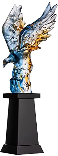 Pokale, Medaillen Auszeichnungen Adler-Trophäe Aus Glas Corporate Fellowship Celebration Gedenktrophäe Belohnen Sie Mitarbeiter Mit Ehrentrophäen Verleihung Von Beschrifteten Trophäen Pokale